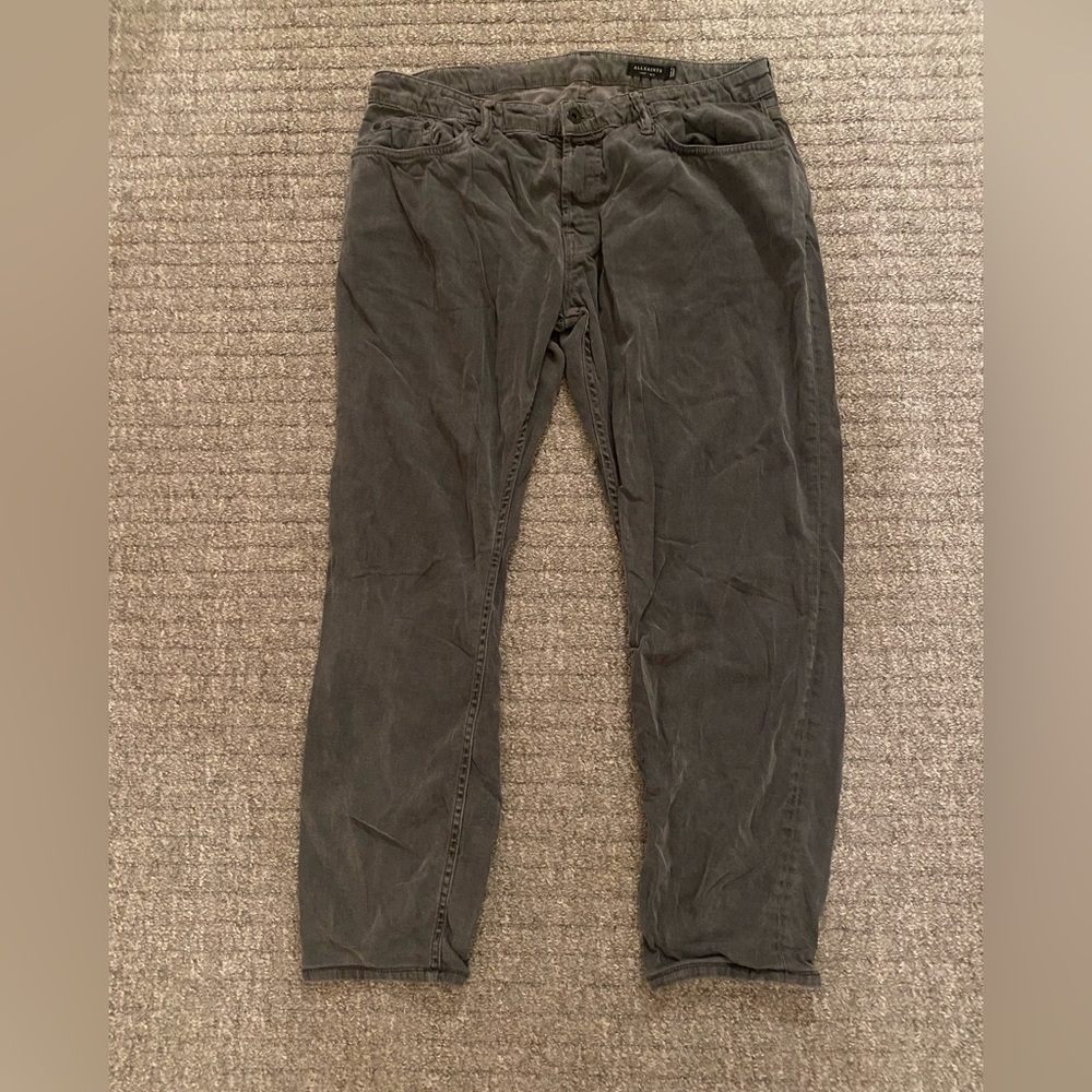 Gray All Saints Cole slim jeans, size 32/30